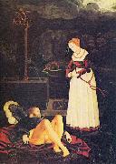 Hans Baldung Grien Pyramus und Thisbe oil on canvas